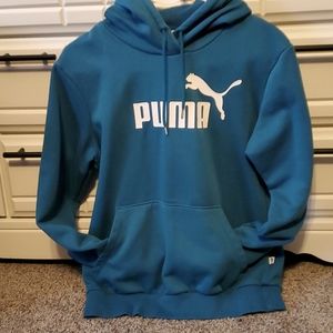 Puma Hoodie in turquoise.  Size Medium